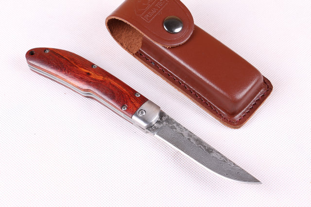 Damascus Horizontal open knife UD402053